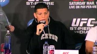 Press conference GSP vs Diaz [upl. by Redep]