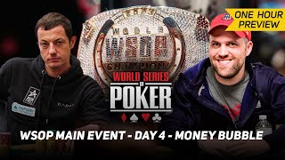 WSOP Main Event Day 4 Money Bubble with Tom Dwan amp Barstool NatePREVIEW [upl. by Vinnie]