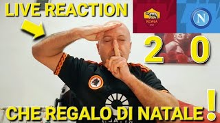 🙏💛❤️ GRAZIE ROMA ‼️ LIVE REACTION ROMANAPOLI 20 un bellissimo regalo di NATALE 🎅 [upl. by Asiuol]