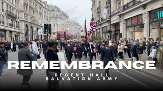 Regent Hall Remembrance Day March London 2024 [upl. by Harbour]