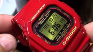 CASIO GSHOCK REVIEW AND UNBOXING GWM5630A4 RISING RED quot30TH ANNIVERSARYquot [upl. by Charlotte]