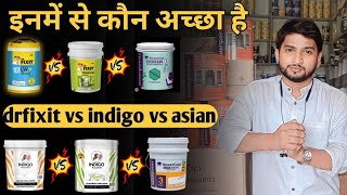 waterproofing products comparison  Asian vs Dr fixit  Asian vs indigo  indigo vs Dr fixit [upl. by Yssirc759]