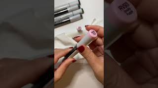 Refill Day Refilling Copic Marker RV93 ASMR [upl. by Pylle]