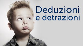 Qual è la DIFFERENZA tra DEDUZIONI e DETRAZIONI  Pillole di Economia s02x18 [upl. by Niwrad]