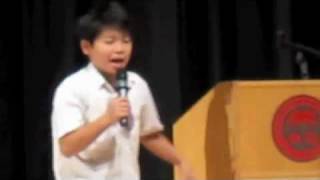 Grade 6 Student Council Winning Speech [upl. by Lucas]