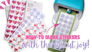 Cricut Joy Stickers A stepByStep Tutorial [upl. by Willetta78]