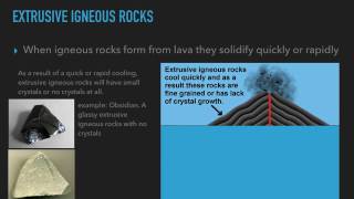 Intrusive vs extrusive igneous rocks [upl. by Asilak]