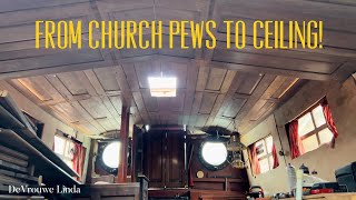 Reclaimed church pews from London’s St Giles Cripplegate become historic boat’s new ceiling [upl. by Ayit282]