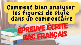 Bac Français Comment analyser des figures de style dans le commentaire de texte [upl. by Handy]