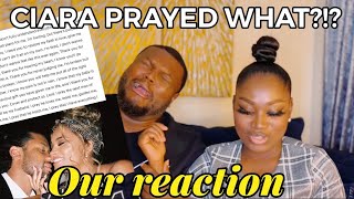 OUR REACTION CIARA’S PRAYER 🙏🏾 [upl. by Ffej]