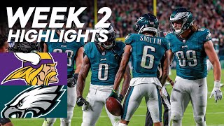 Vikings vs Eagles  2023 Week 2 Highlights [upl. by Baxter475]