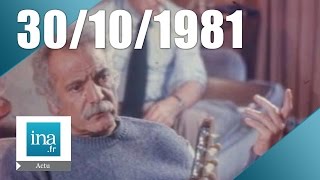 20h Antenne 2 du 30 octobre 1981  Mort de Georges Brassens  Archive INA [upl. by Aruasi780]