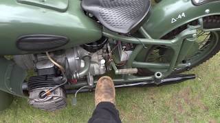 K750 Ural Dnepr running [upl. by Xella]