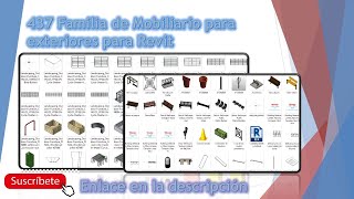 Descarga Familia de Mobiliario para exteriores para Revit [upl. by Vidovik]