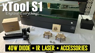 xTool S1 40W  IR Laser  Accessories  Setup Testing amp Honest Review [upl. by Floyd]