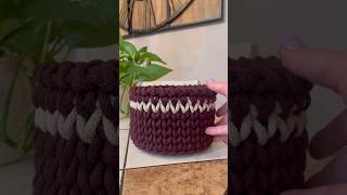 Bobbiny’s New colors Burgundy and Warm Beige are giving fall vibes crochetbasket easycrochet [upl. by Aisan]