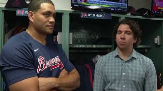 Newcomer Yonny Chirinos ready to help Braves postseason push [upl. by Neehsas252]