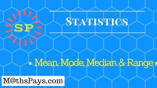 Mean mode median and range [upl. by Ayikahs]