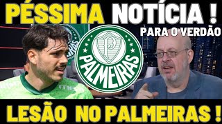 Lesão de Maurício Preocupa O Palmeiras quotEstevão Joga No Lugar quot [upl. by Eenahc24]