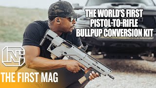 The Worlds First PistolToRifle Bullpup Conversion Kit  Meta Tactical APEX GFC First Mag [upl. by Rehpinej]