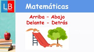 ARRIBA y ABAJO DELANTE y DETRÁS ✔👩‍🏫 PRIMARIA [upl. by Dusty]