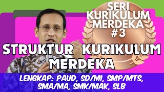 Struktur Kurikulum Merdeka Lengkap PAUD SDMI SMPMTs SMAMA SMKMAK SERI KURIKULUM MERDEKA 3 [upl. by Farant339]