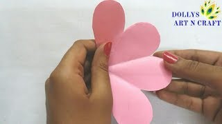 DIY Flower Shaped Paper Basket Easy Way  Easter Basket  Cute Paper Basket with Colour Paper [upl. by Claudius248]