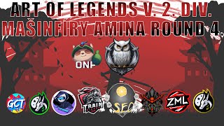 ART OF LEGENDS 2 DIV MAŠINFÍRY AMINA 4 KOLO 5 SEZÓNY [upl. by Sylera]