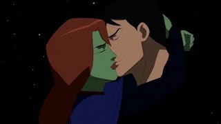 Young Justice Season 1 SuperBoy amp Miss Martian All Moment [upl. by Lachman]