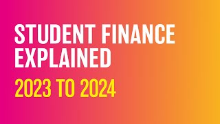 Student Finance Explained 2023 to 2024 [upl. by Clemente]