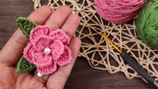 🌸🌸 Easy and Adorable Learn How to Crochet Small Flowers  Tığ Işi Küçük Çiçekler [upl. by Eelrebmyk926]