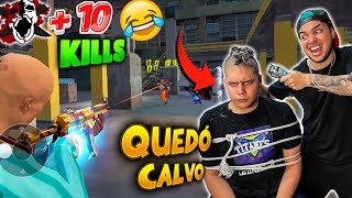 DEJÉ CALVO A MI AMIGO POR CADA KILL CON ESTA NUEVA SKIN DE FREE FIRE termina mal [upl. by Allecsirp902]