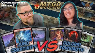 Jund Creativity vs Golgari Yawgmoth  MTG Modern  MTGO Masters  Quarterfinals  Match 2 [upl. by Durwood]