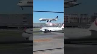 シンガポール航空のシンガポールさん 福岡空港 シンガポール航空 飛行機動画 飛行機 [upl. by Boardman560]