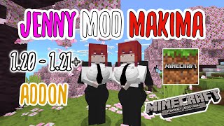 Jenny Mod Makima addon Minecraft BePe 120  121 [upl. by Alyek]