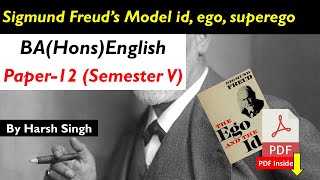 Sigmund Freuds Psychoanalysis Id Ego and Superego  Essential for BA MA English amp DU amp SOL [upl. by Jerrylee852]