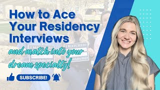 HOW TO PREPARE FOR RESIDENCY INTERVIEWS sharing the top tips I used to match into dermatology [upl. by Norel443]