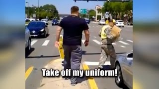 Angry Vet Goes Off on Panhandler in Uniform [upl. by Michaeu987]