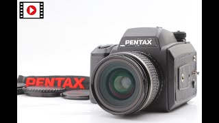 ★SOLD★ N MINT PENTAX 645NII N II Medium FormatSMC FA 45mm f28 Lens Back  210902300123 [upl. by Elstan580]