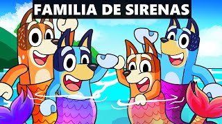 BLUEY Y BINGO TIENEN UNA FAMILIA de SIRENAS en ROBLOX 🥰💖 [upl. by Yak]