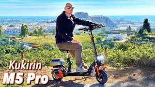 KuKirin M5 Pro SitOn Electric Scooter Review  Powerful 1200W Motor 20Ah Battery [upl. by Capello]