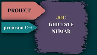 Program C  JOC  Ghiceste Numar [upl. by Shantha]