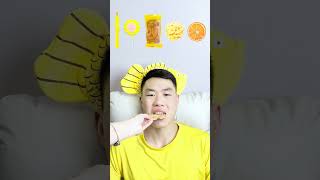 🧀🧇🥟🎧ASMR Yellowthemed Mukbang  Perfect for Sleepimmersive asmr asmrsounds funny [upl. by Quincy541]