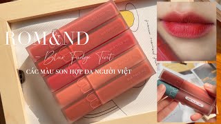 GIVEAWAY So sánh Romand Blur Fudge Tint và Zero Velvet Tint  các màu hợp da người Việt Fung Chen [upl. by Juster]