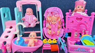 11 Minutes Satisfying with Unboxing Pink Rocking Playset，Bath Toys Collection ASMR  Review Toys [upl. by Yer788]