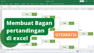 Cara Membuat Bagan Pertandingan di Excel Otomatis [upl. by Duck]