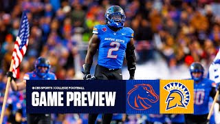 College Football Week 12 No 13 Boise State vs San Jose State  Game Preview [upl. by Yelsnya]