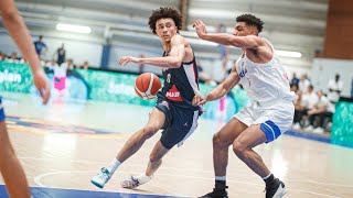 Nolan Traore 06 vs Greece  FIBA U18 European Championship [upl. by Assener553]