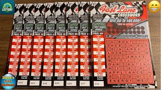 LETS PLAY SOME NEW TICKETS😁 40K PRIZE FAST LANE CROSSWORD SCRATCH OFFS💰 [upl. by Htomit]