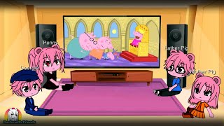 Gacha Club 🐷 New Piggy skins react Roblox Piggy Animation PEPPA PIG TRY NOT TO LAUGH [upl. by Cointon]